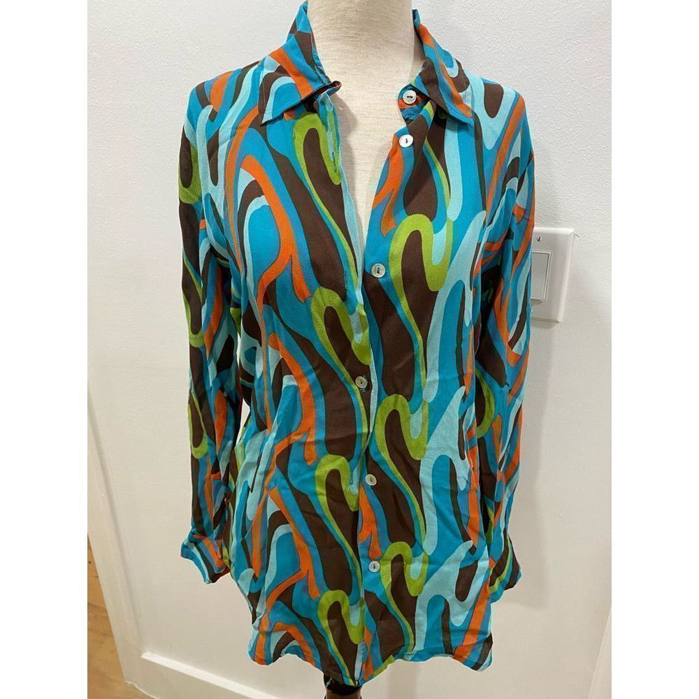 Victoria Creager colorful blouse